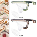 Maxbell Kitchen Sink Strainer Hanging Drain Rack Corner Basket Rack Holder Green