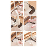 Maxbell Kitchen Sink Strainer Hanging Drain Rack Corner Basket Rack Holder Black