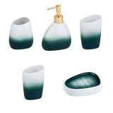 Maxbell 5x Modern Bathroom Accessories Set Soap Dish Lotion Bottle Decor for Toilet