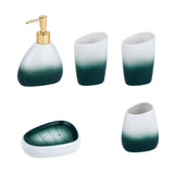 Maxbell 5x Modern Bathroom Accessories Set Soap Dish Lotion Bottle Decor for Toilet