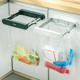 Maxbell Folding Trash Rack Bag Shelf Portable Practical for Camping Outdoor Cupboard white