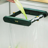 Maxbell Folding Trash Rack Bag Shelf Portable Practical for Camping Outdoor Cupboard green