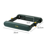 Maxbell Folding Trash Rack Bag Shelf Portable Practical for Camping Outdoor Cupboard green