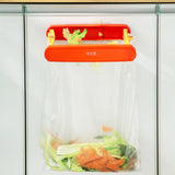 Maxbell Folding Trash Rack Bag Shelf Portable Practical for Camping Outdoor Cupboard orange