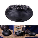 Maxbell Black Cast Iron Teapot Warmer Candle Insulation Stove Charcoal Stove Heater
