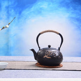 Maxbell Cast Iron Teapot Traditional Tea Kettle 1200ml for Boiling Water Making Tea