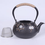Maxbell Cast Iron Teapot Traditional Tea Kettle 1200ml for Boiling Water Making Tea