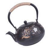 Maxbell Cast Iron Teapot Traditional Tea Kettle 1200ml for Boiling Water Making Tea