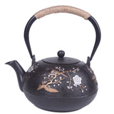 Maxbell Cast Iron Teapot Traditional Tea Kettle 1200ml for Boiling Water Making Tea