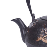 Maxbell Cast Iron Teapot Traditional Tea Kettle 1200ml for Boiling Water Making Tea