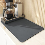 Maxbell Drain Pad Heat Resistant Dinnerware Placemat Pot Mat for Kitchen Counter Gray S