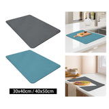 Maxbell Drain Pad Heat Resistant Dinnerware Placemat Pot Mat for Kitchen Counter Gray S