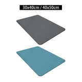 Maxbell Drain Pad Heat Resistant Dinnerware Placemat Pot Mat for Kitchen Counter Gray S