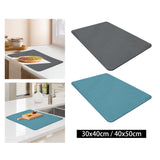 Maxbell Drain Pad Heat Resistant Dinnerware Placemat Pot Mat for Kitchen Counter Gray S