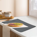 Maxbell Drain Pad Heat Resistant Dinnerware Placemat Pot Mat for Kitchen Counter Gray S