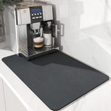Maxbell Drain Pad Heat Resistant Dinnerware Placemat Pot Mat for Kitchen Counter Gray S