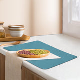 Maxbell Drain Pad Heat Resistant Dinnerware Placemat Pot Mat for Kitchen Counter Blue Medium
