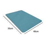 Maxbell Drain Pad Heat Resistant Dinnerware Placemat Pot Mat for Kitchen Counter Blue Medium