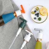 Maxbell Sauce Bottle Press Pump Head Seasoning Bottle Pump for Restaurant