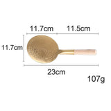 Maxbell Tofu Scoop with Wooden Handle Washable for Home Restaurant 12cm