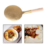 Maxbell Tofu Scoop with Wooden Handle Washable for Home Restaurant 12cm