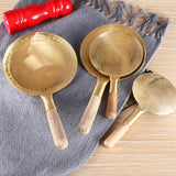 Maxbell Tofu Scoop with Wooden Handle Washable for Home Restaurant 14cm