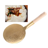 Maxbell Tofu Scoop with Wooden Handle Washable for Home Restaurant 14cm