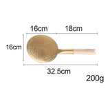 Maxbell Tofu Scoop with Wooden Handle Washable for Home Restaurant 16cm
