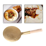 Maxbell Tofu Scoop with Wooden Handle Washable for Home Restaurant 16cm