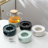 Maxbell Teapot Warmer Coffee Tea Warmer for Glass Teapot Ceramic Teapot White