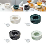 Maxbell Teapot Warmer Coffee Tea Warmer for Glass Teapot Ceramic Teapot White