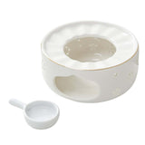 Maxbell Teapot Warmer Coffee Tea Warmer for Glass Teapot Ceramic Teapot White