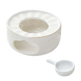 Maxbell Teapot Warmer Coffee Tea Warmer for Glass Teapot Ceramic Teapot White