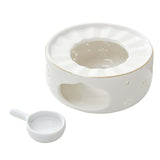 Maxbell Teapot Warmer Coffee Tea Warmer for Glass Teapot Ceramic Teapot White