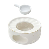 Maxbell Teapot Warmer Coffee Tea Warmer for Glass Teapot Ceramic Teapot White