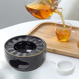 Maxbell Teapot Warmer Coffee Tea Warmer for Glass Teapot Ceramic Teapot Black