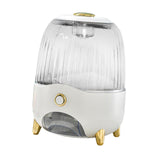 Maxbell 6 Compartment Rotary Rice Dispenser Dry Food Storage Containers Storage Box White