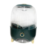 Maxbell 6 Compartment Rotary Rice Dispenser Dry Food Storage Containers Storage Box Green