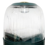 Maxbell 6 Compartment Rotary Rice Dispenser Dry Food Storage Containers Storage Box Green