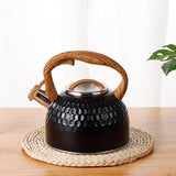 Maxbell 2.5L Diamond Pattern Teapot Whistle Water Kettle Durable Anti Rust Cookware