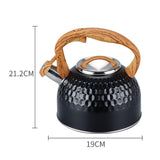 Maxbell 2.5L Diamond Pattern Teapot Whistle Water Kettle Durable Anti Rust Cookware