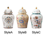 Maxbell Decorative Porcelain Jar Glazed Beautiful Home Decor Accent Art Decoration