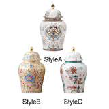 Maxbell Decorative Porcelain Jar Glazed Beautiful Home Decor Accent Art Decoration