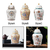 Maxbell Decorative Porcelain Jar Glazed Beautiful Home Decor Accent Art Decoration