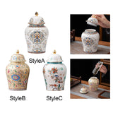 Maxbell Decorative Porcelain Jar Glazed Beautiful Home Decor Accent Art Decoration