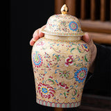 Maxbell Decorative Porcelain Jar Glazed Beautiful Home Decor Accent Art Decoration