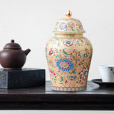 Maxbell Decorative Porcelain Jar Glazed Beautiful Home Decor Accent Art Decoration