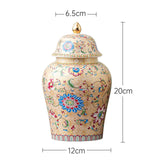 Maxbell Decorative Porcelain Jar Glazed Beautiful Home Decor Accent Art Decoration