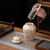 Maxbell Decorative Porcelain Jar Glazed Beautiful Home Decor Accent Art Decoration