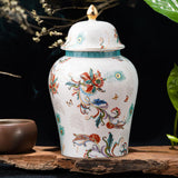 Maxbell Decorative Porcelain Jar Glazed Beautiful Home Decor Accent Art Decoration